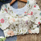 Elowen Embroidered Cambric Cotton Blouse