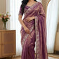 Kamalini Meenakari Embroidered Satin Saree