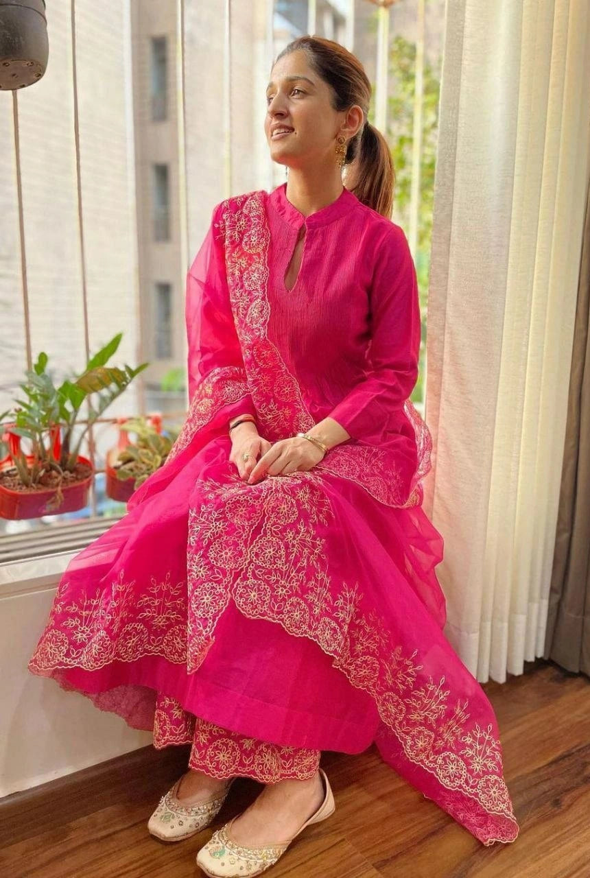 Meher Cotton Kurta Palazzo Set