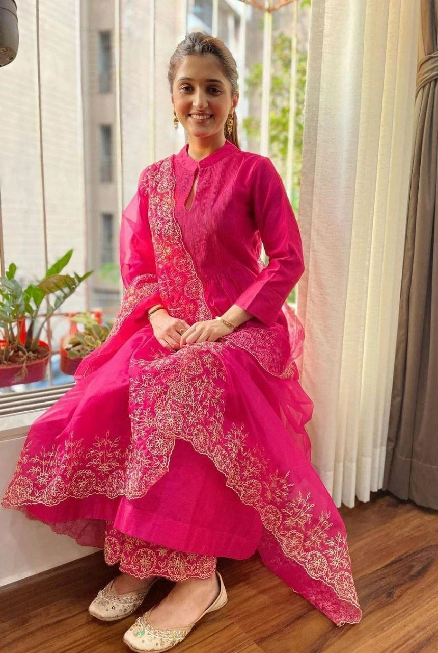 Meher Cotton Kurta Palazzo Set