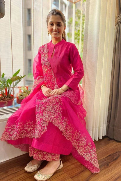 Meher Cotton Kurta Palazzo Set