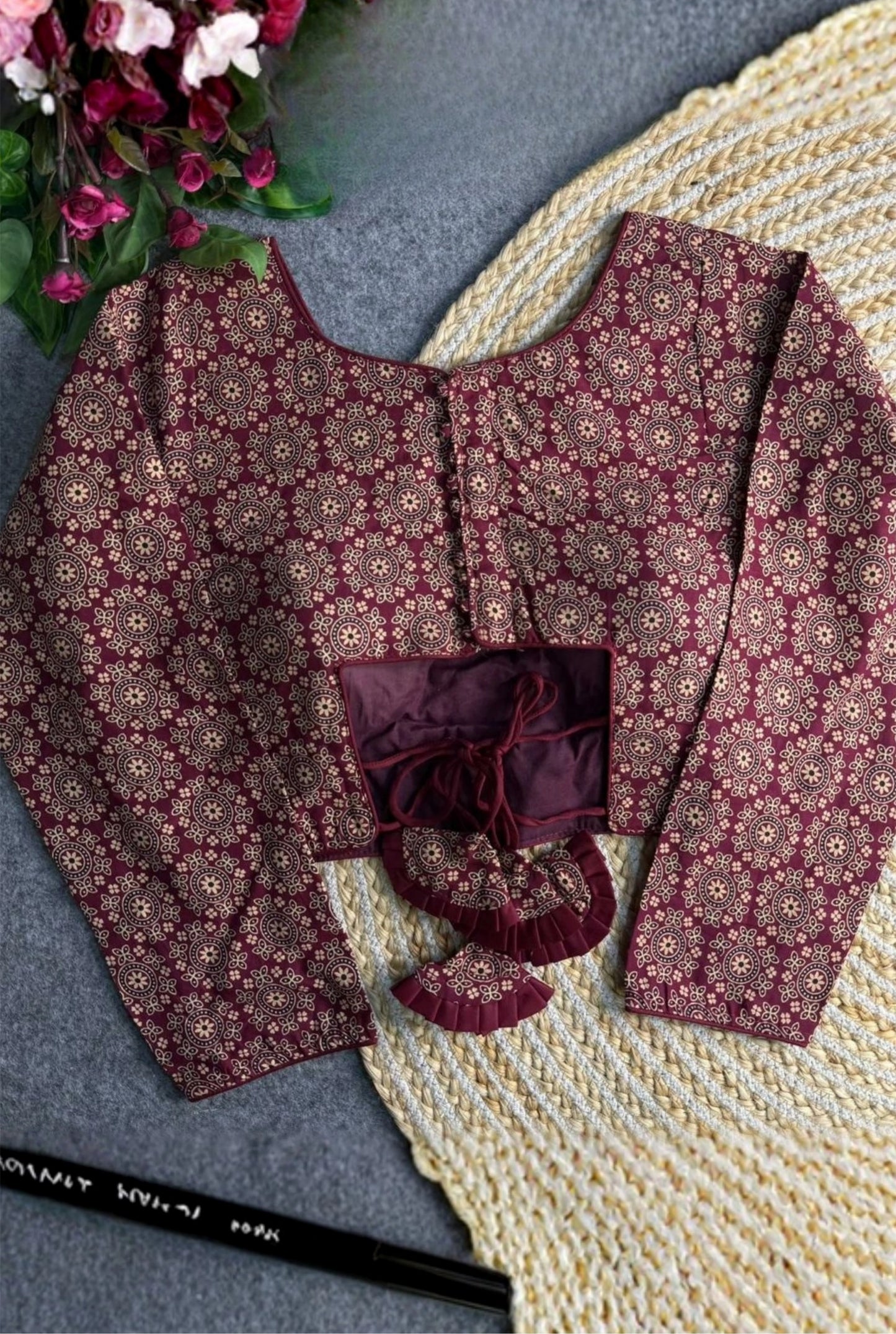 Vastra Ajrakh Grace Blouse