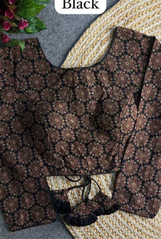 Vastra Ajrakh Grace Blouse