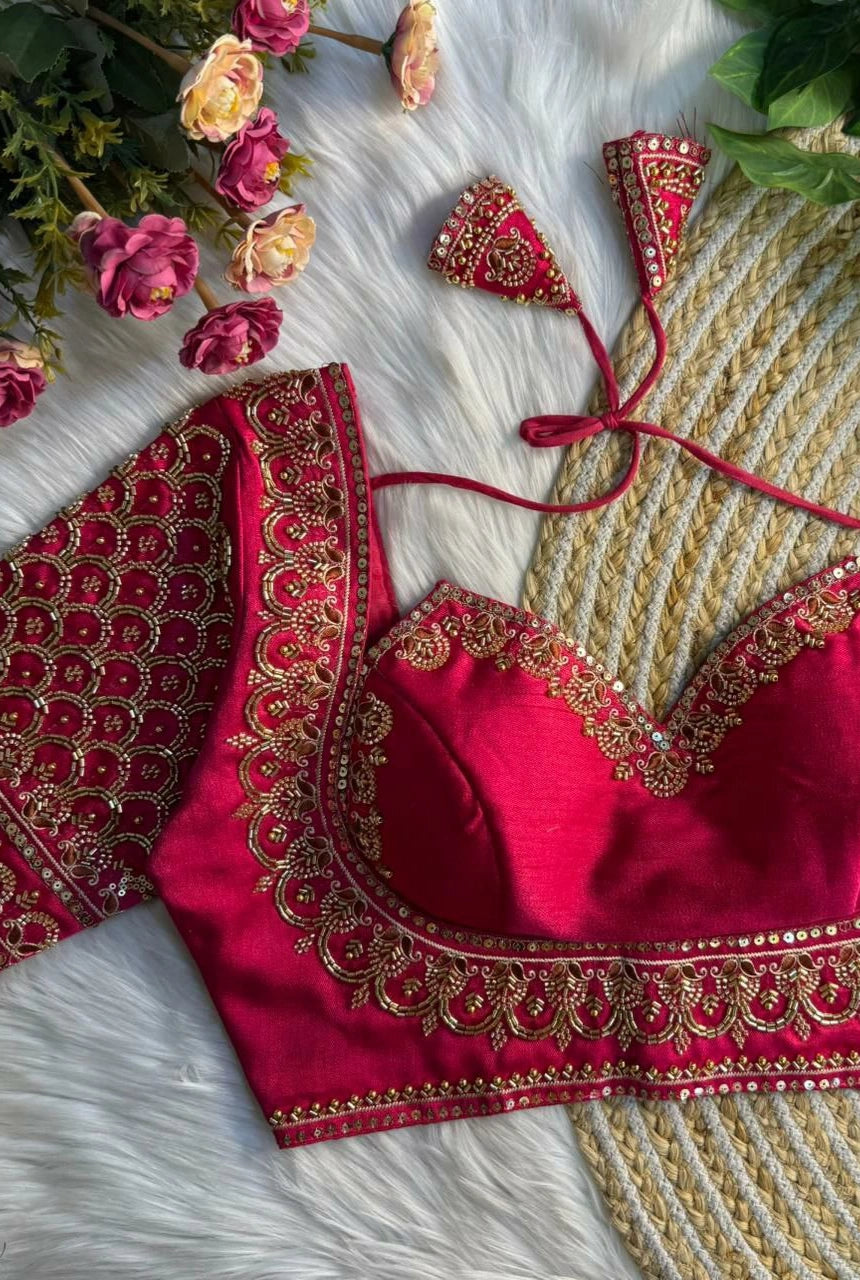 Noor Handwork Silk Blouse