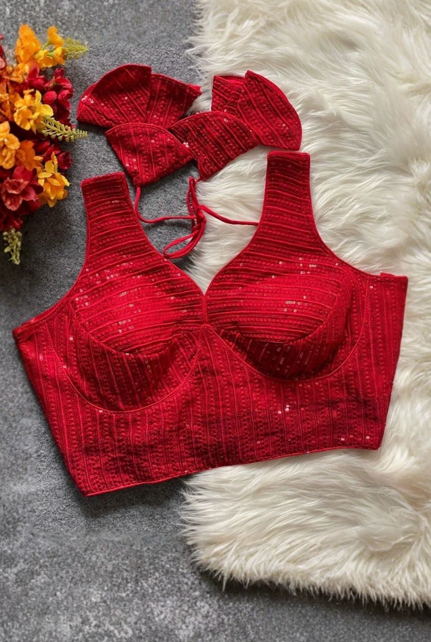 Raat Rani Deep Neck Blouse