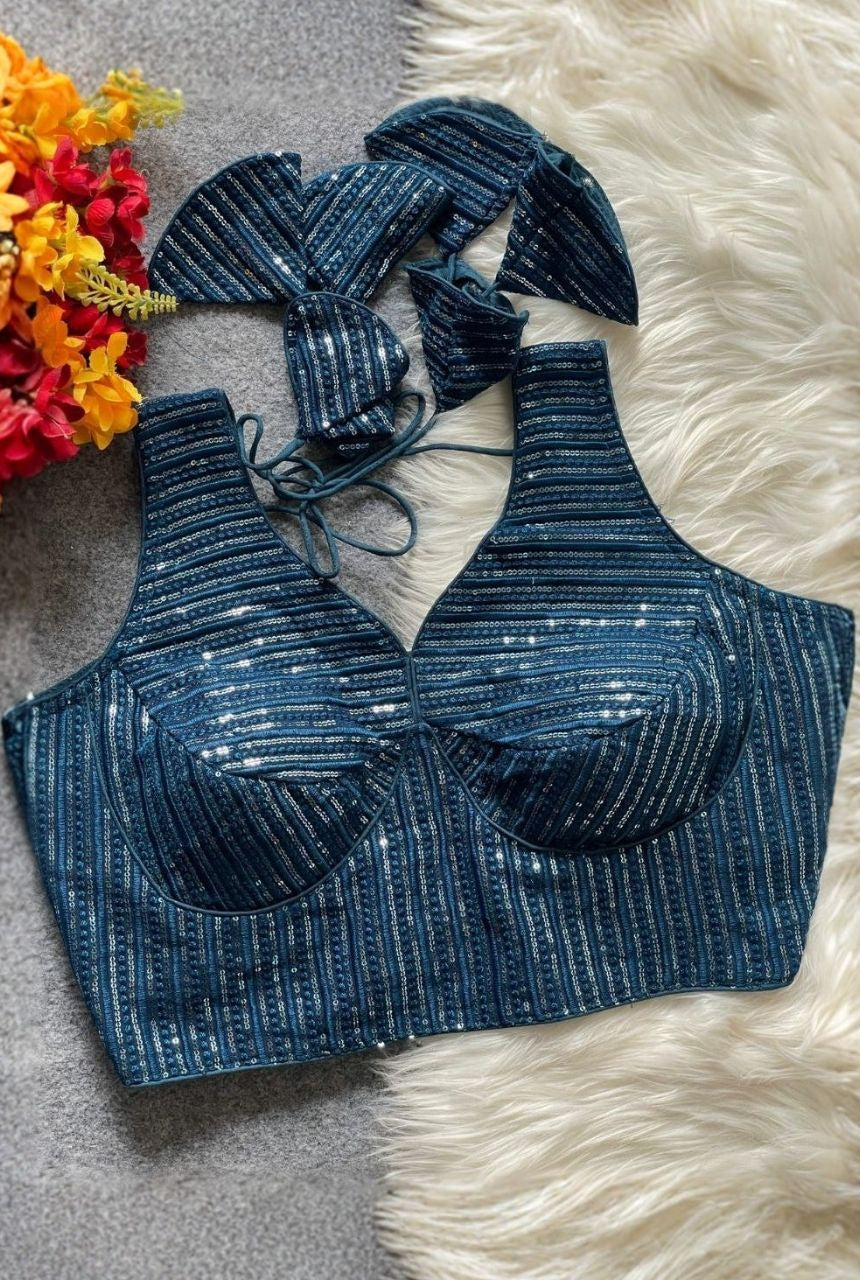 Raat Rani Deep Neck Blouse