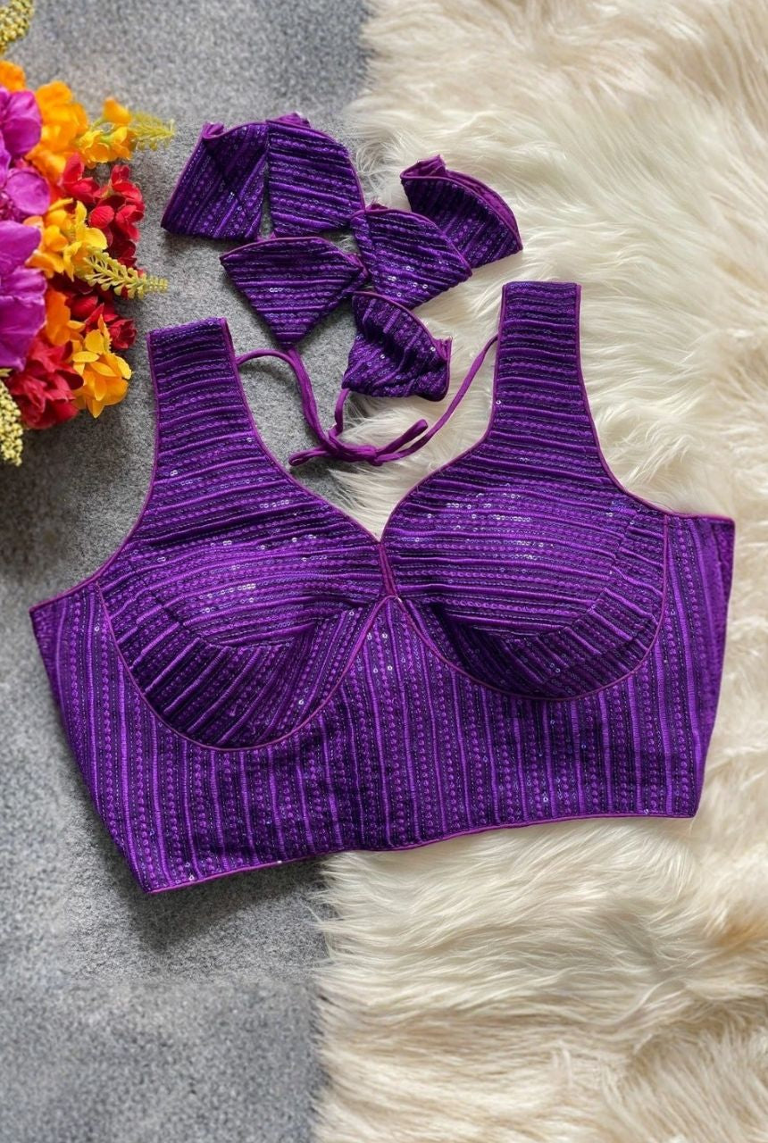 Raat Rani Deep Neck Blouse