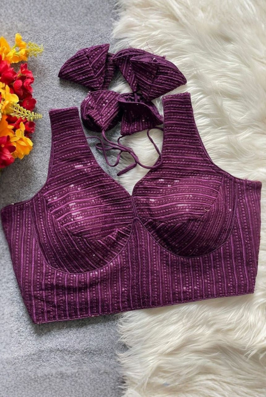 Raat Rani Deep Neck Blouse