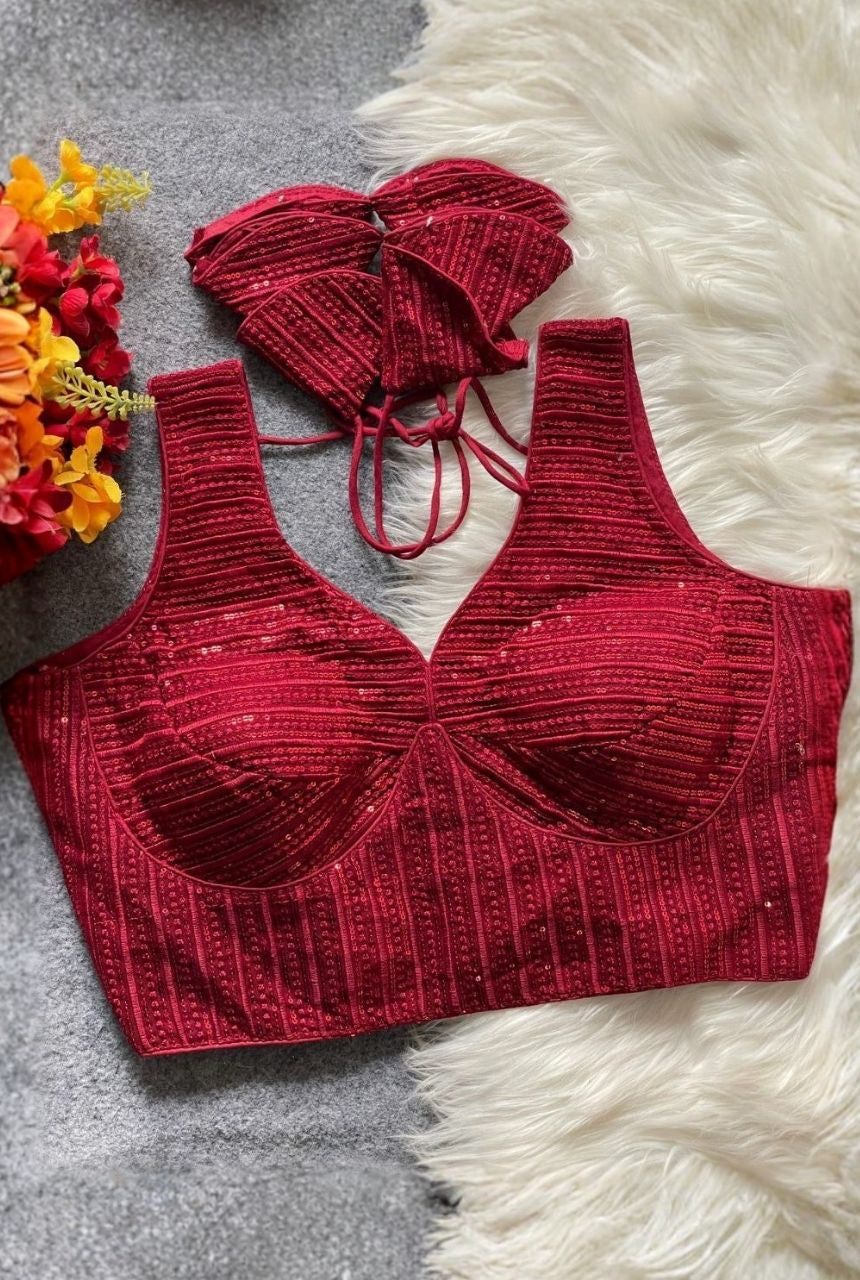 Raat Rani Deep Neck Blouse