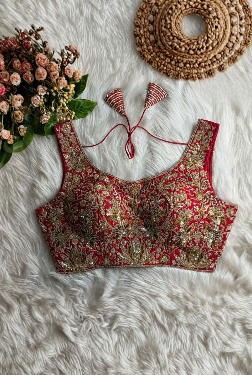 Meher Zari Roman Silk Blouse