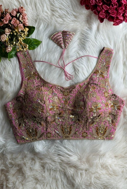 Meher Zari Roman Silk Blouse