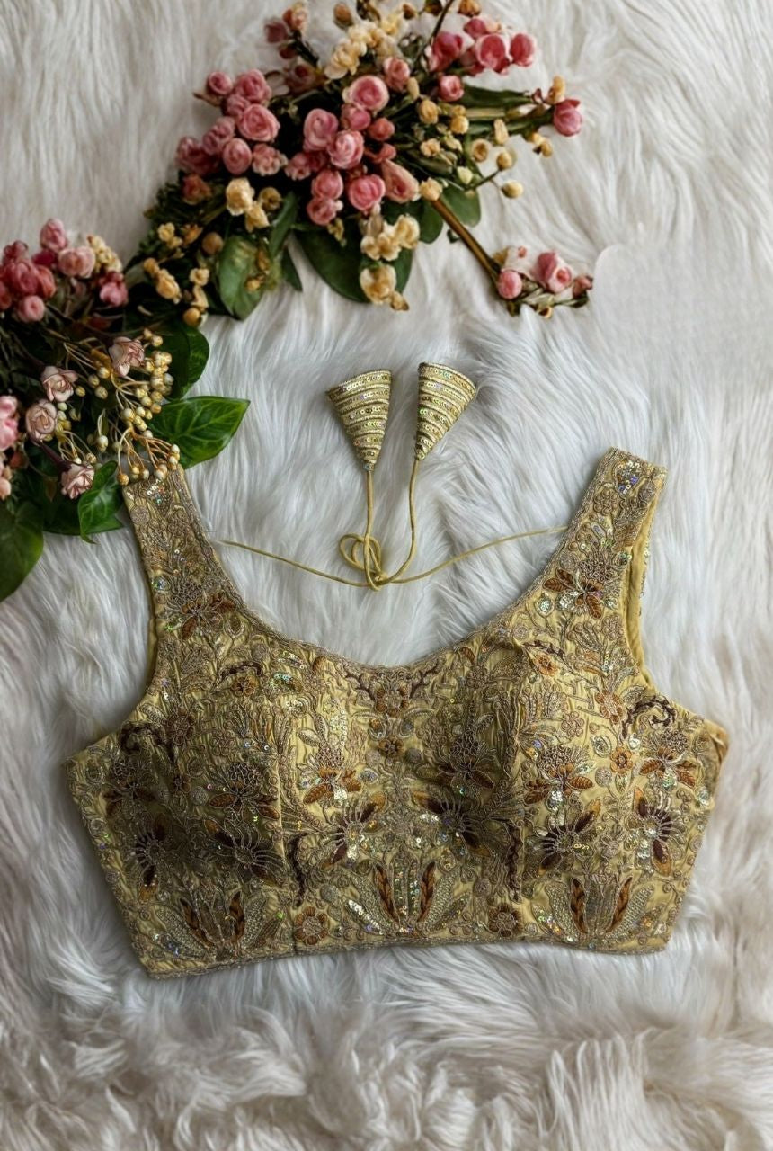 Meher Zari Roman Silk Blouse