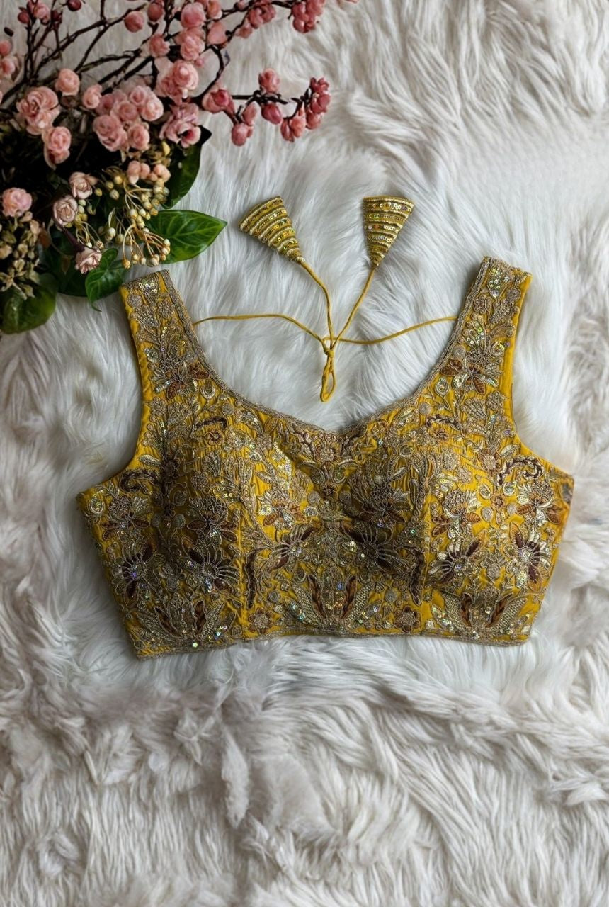 Meher Zari Roman Silk Blouse