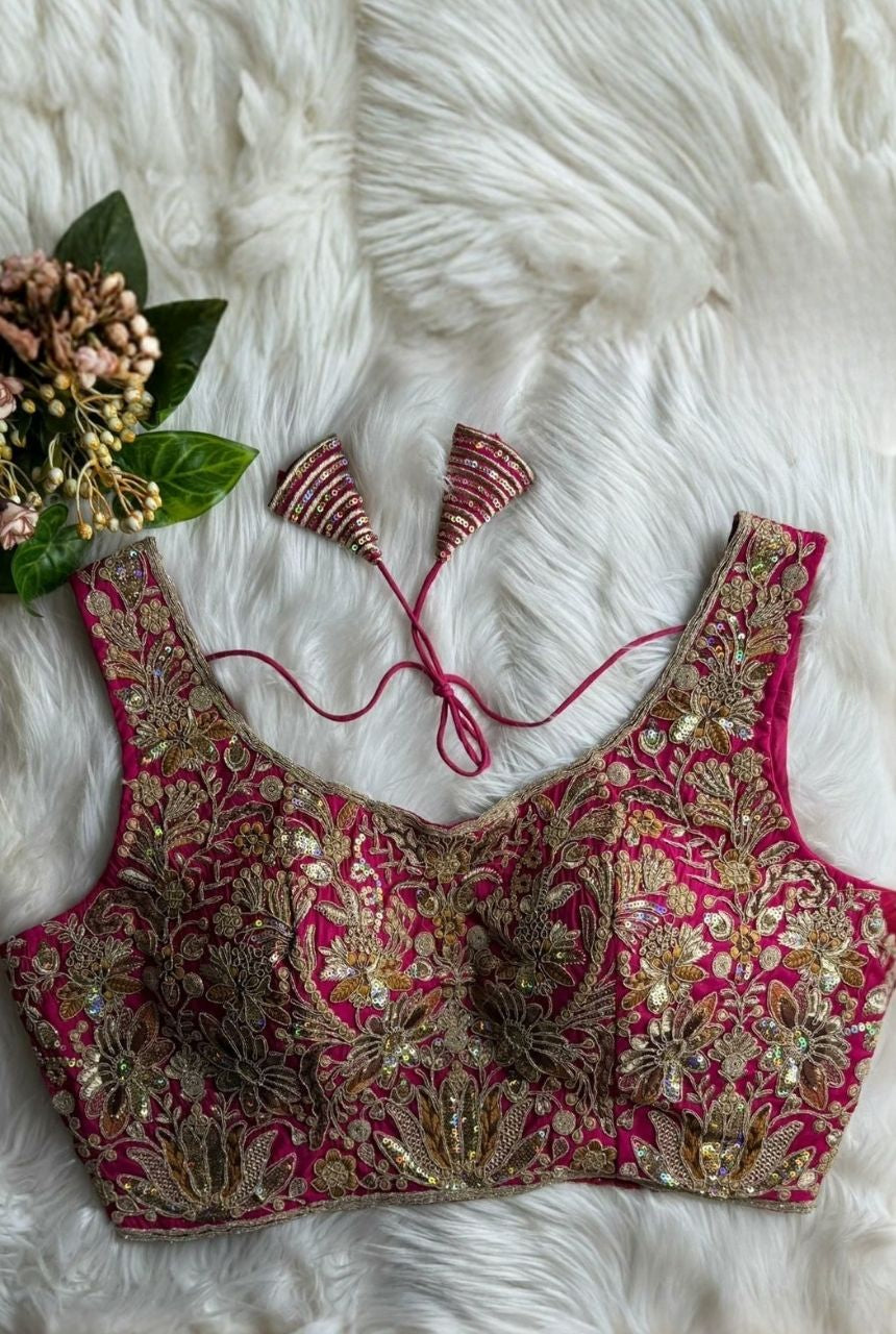 Meher Zari Roman Silk Blouse