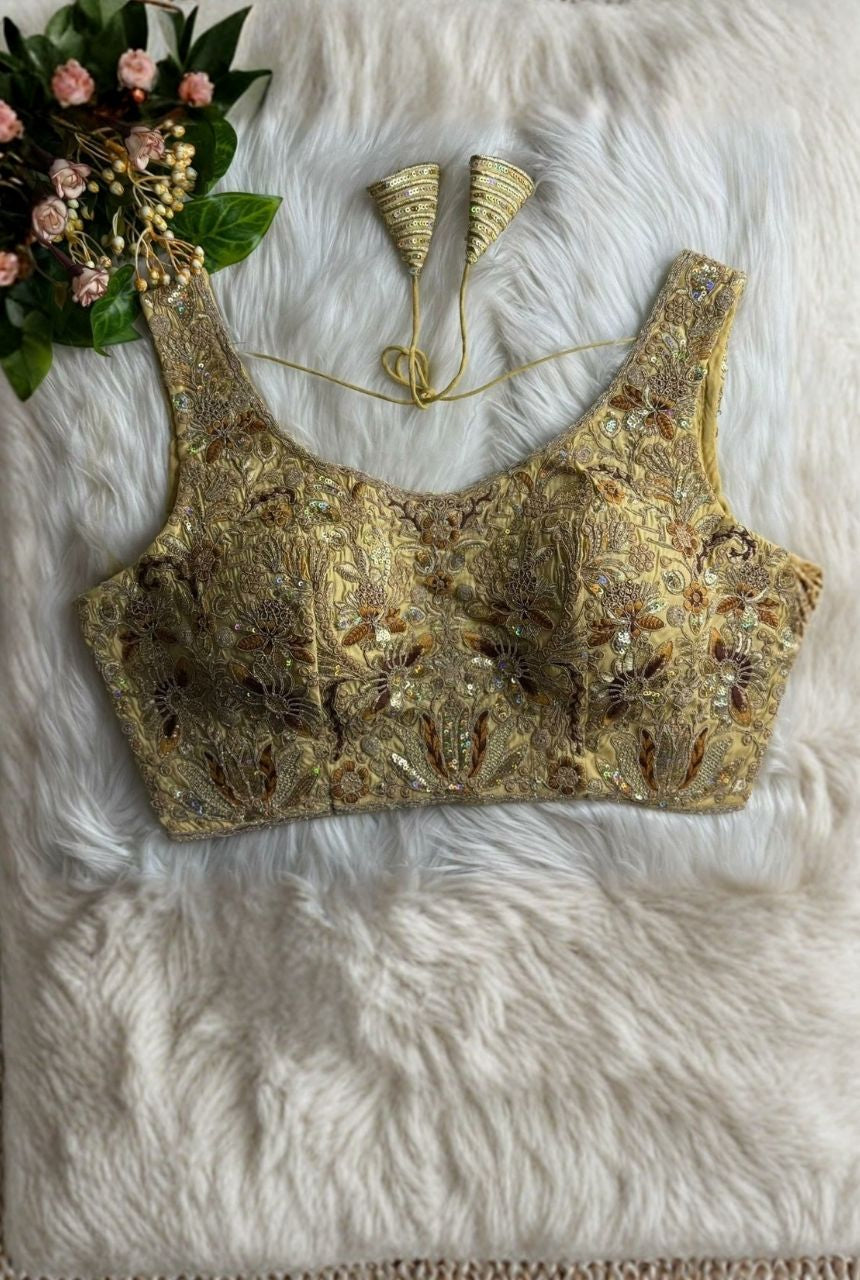 Meher Zari Roman Silk Blouse