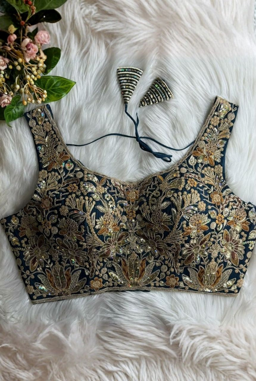 Meher Zari Roman Silk Blouse