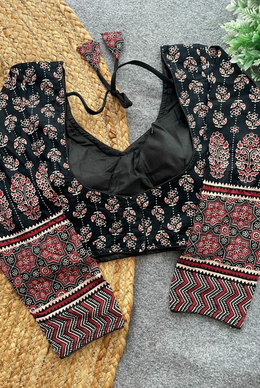Ajrakh Aura Cotton Blouse