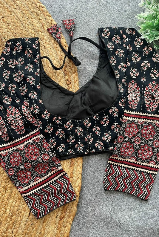 Ajrakh Aura Cotton Blouse