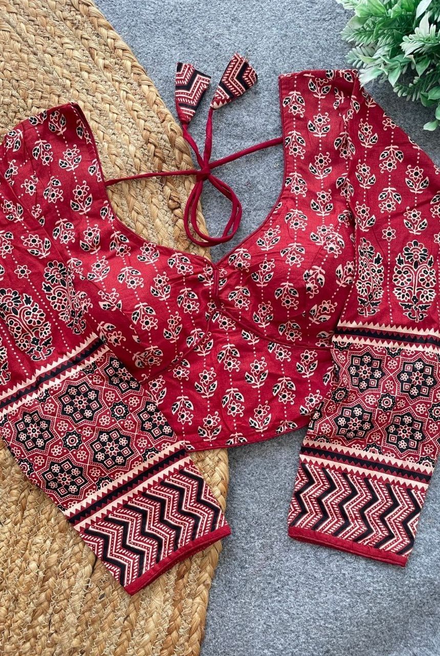 Ajrakh Aura Cotton Blouse