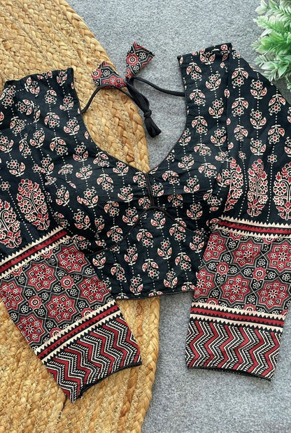 Ajrakh Aura Cotton Blouse