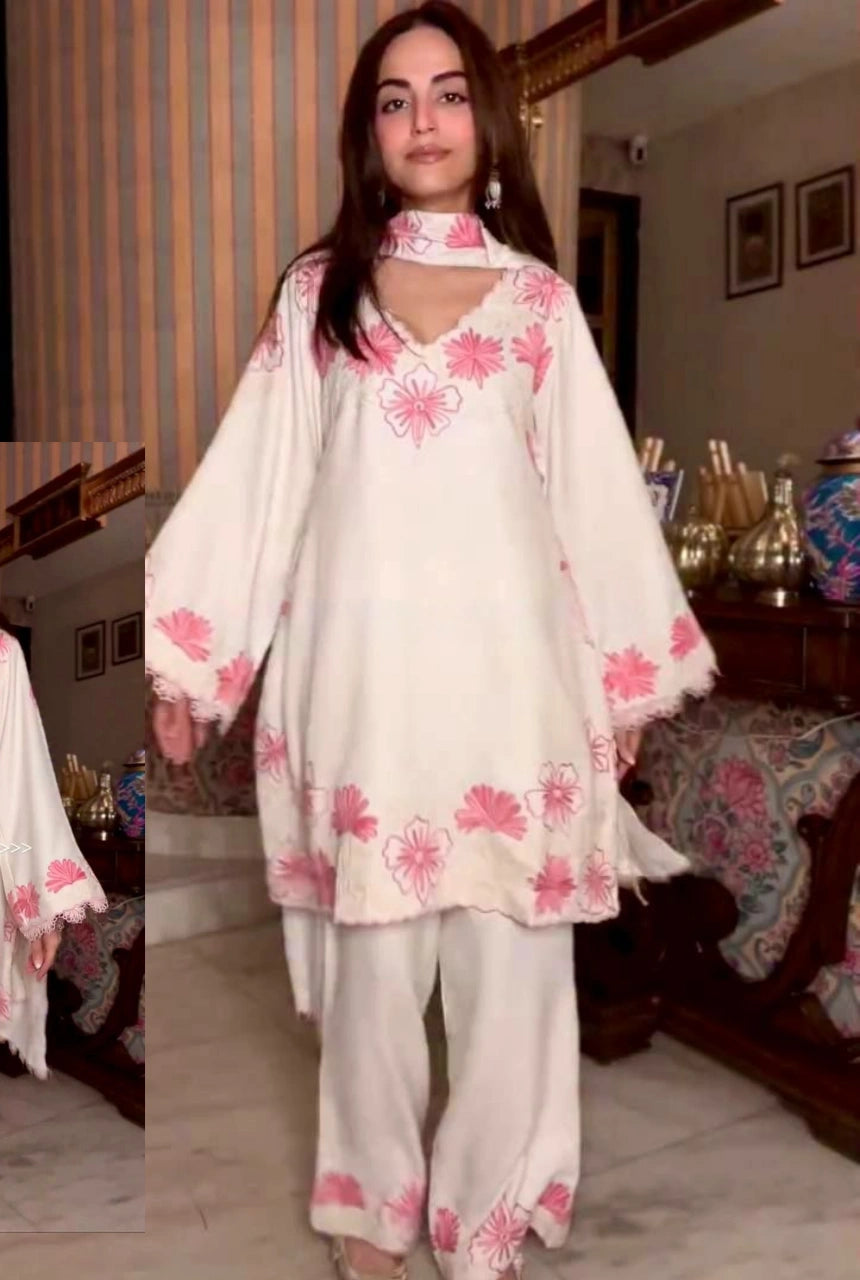 Blush Mira Satin Farshi Set