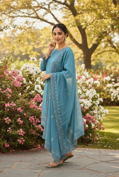 Nooraya Crepe Farshi Set