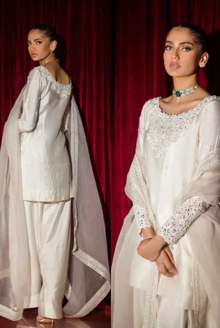 Ivory Serene Farshi Set