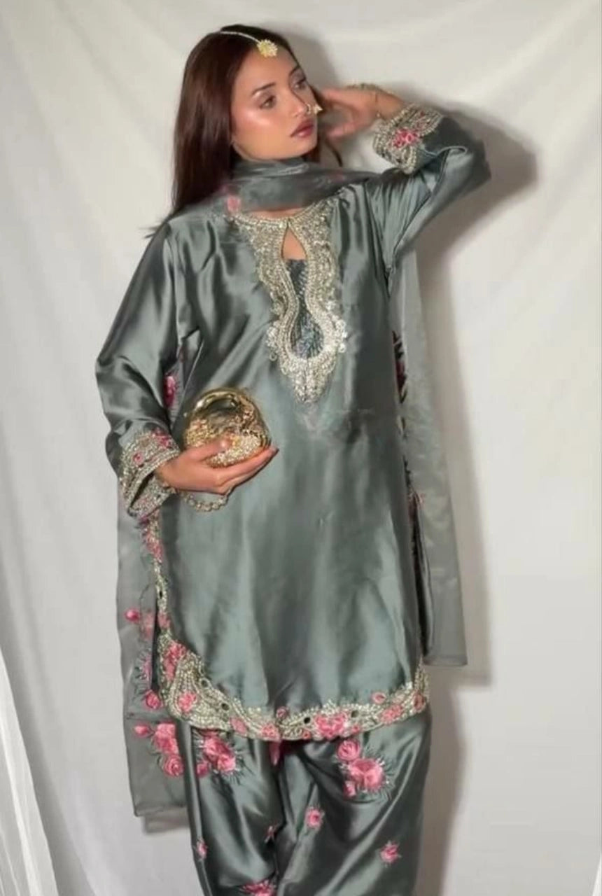 Meher Satin Farshi Set