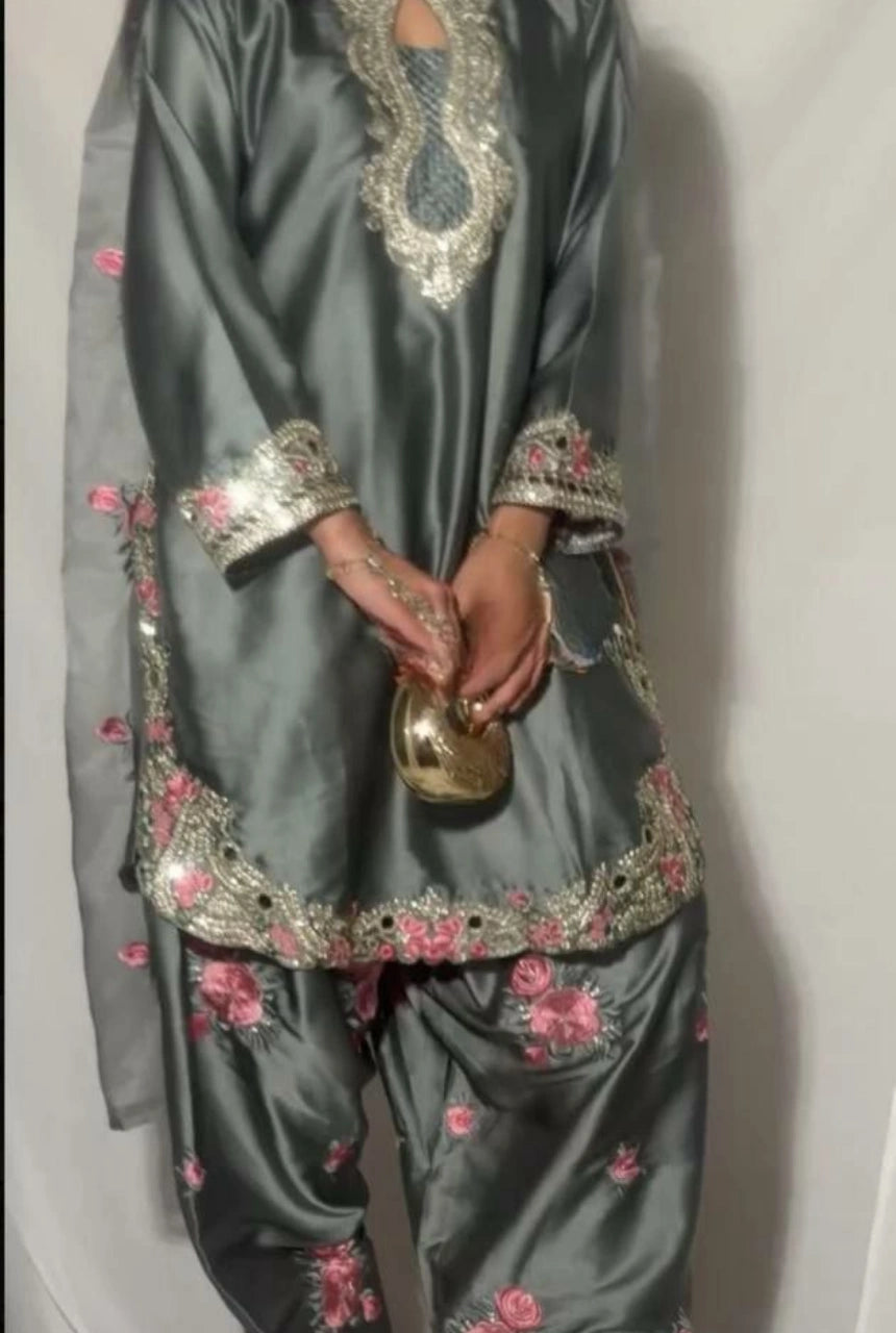 Meher Satin Farshi Set