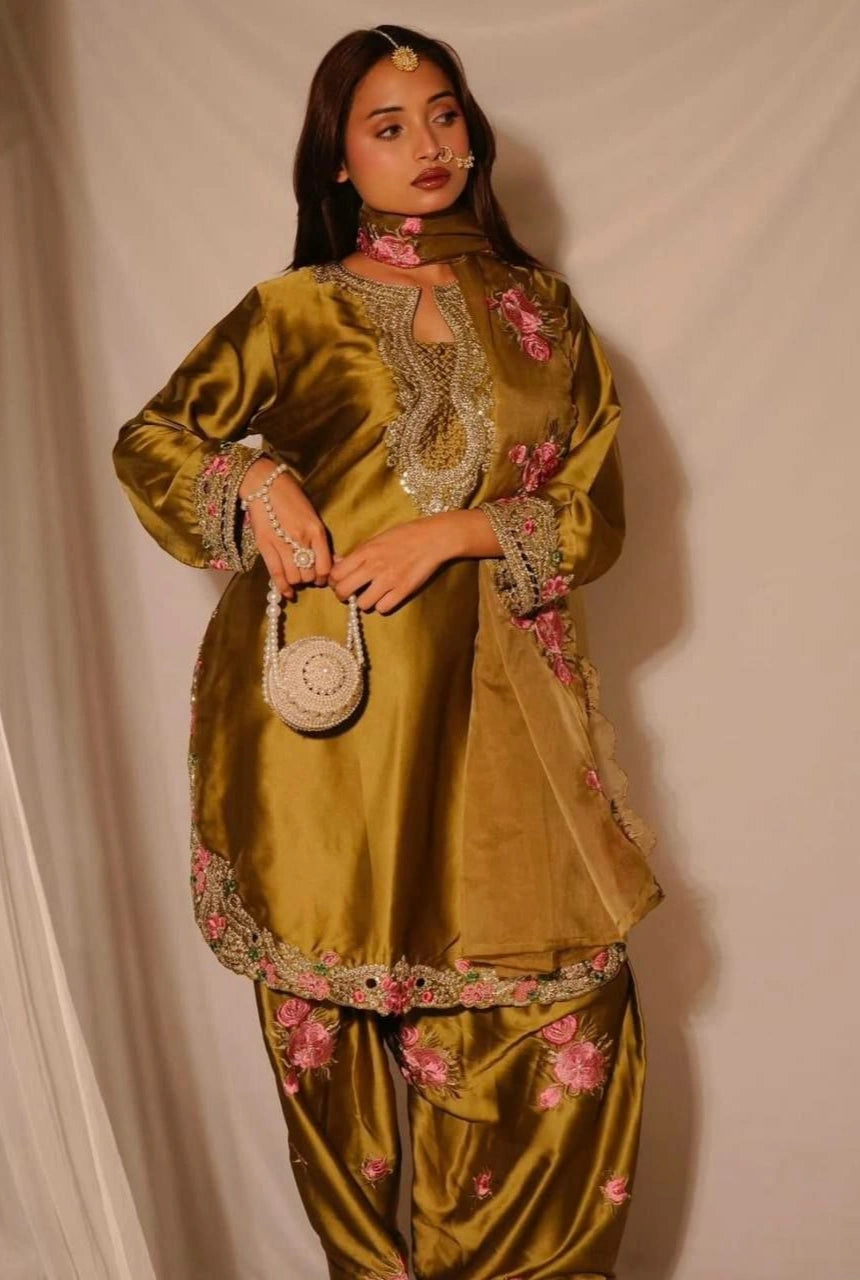 Meher Satin Farshi Set