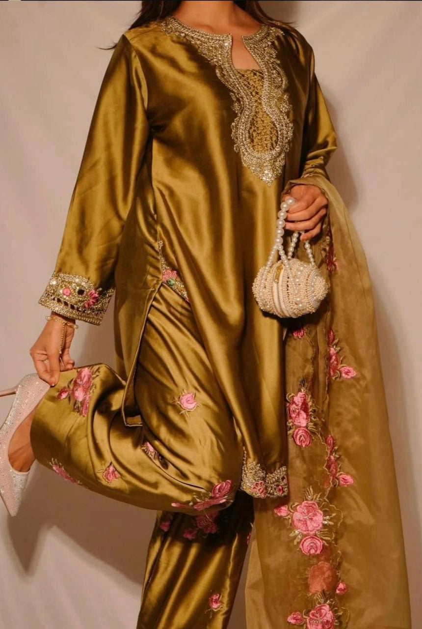 Meher Satin Farshi Set