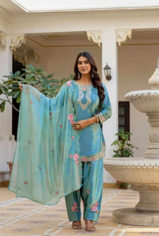 Meher Satin Farshi Set