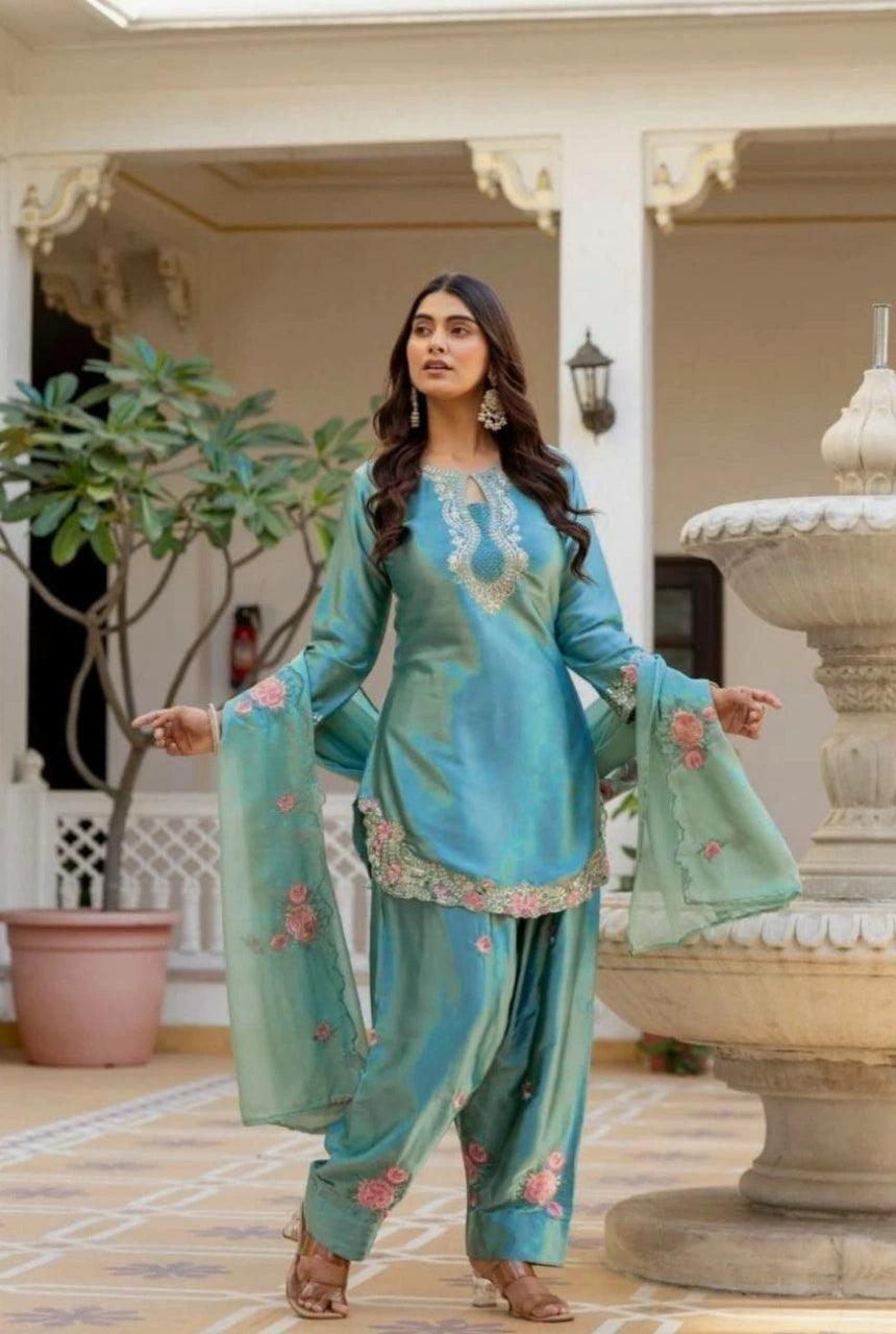 Meher Satin Farshi Set