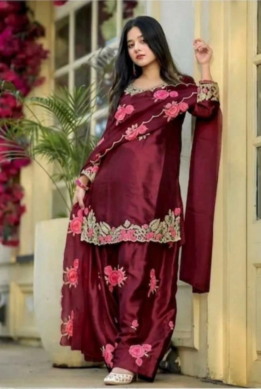 Meher Satin Farshi Set