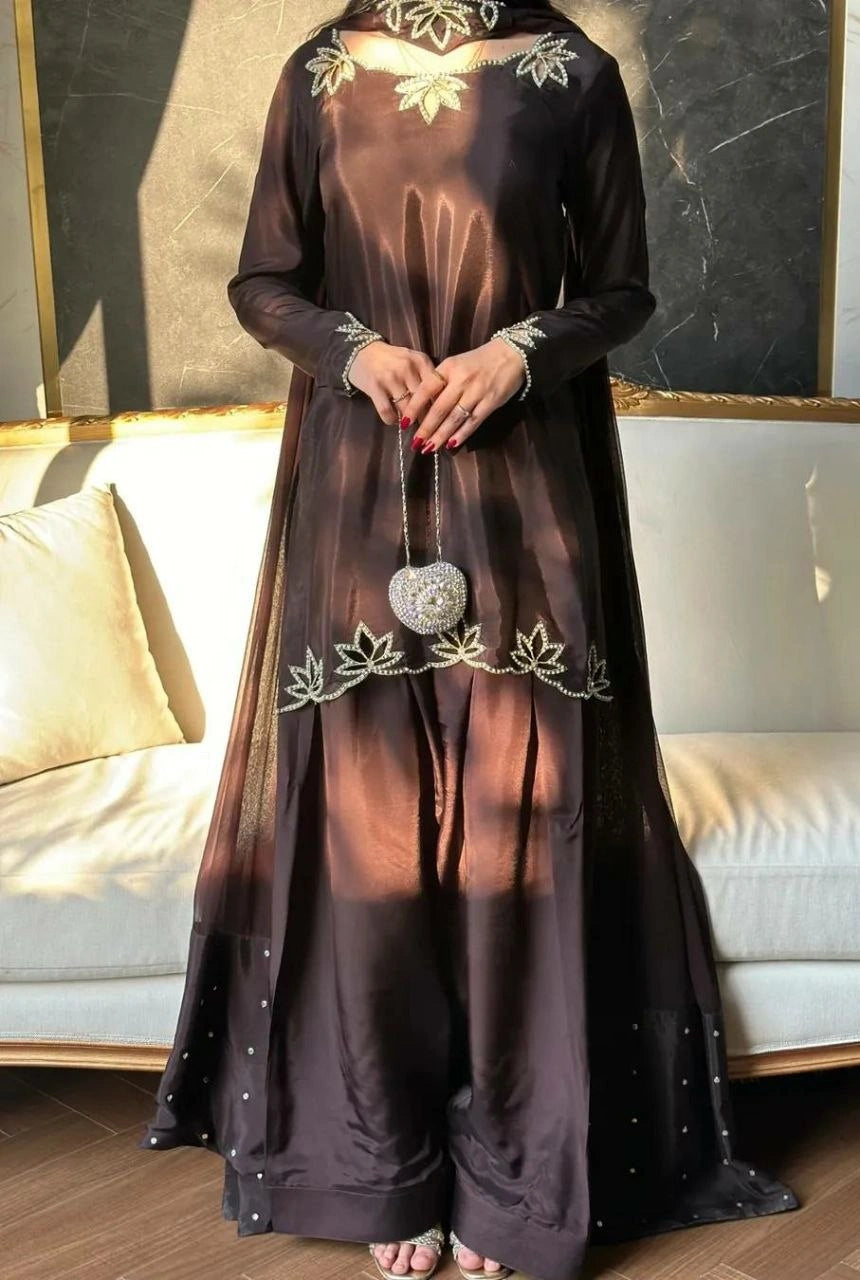 Elara Farshi Crepe Set