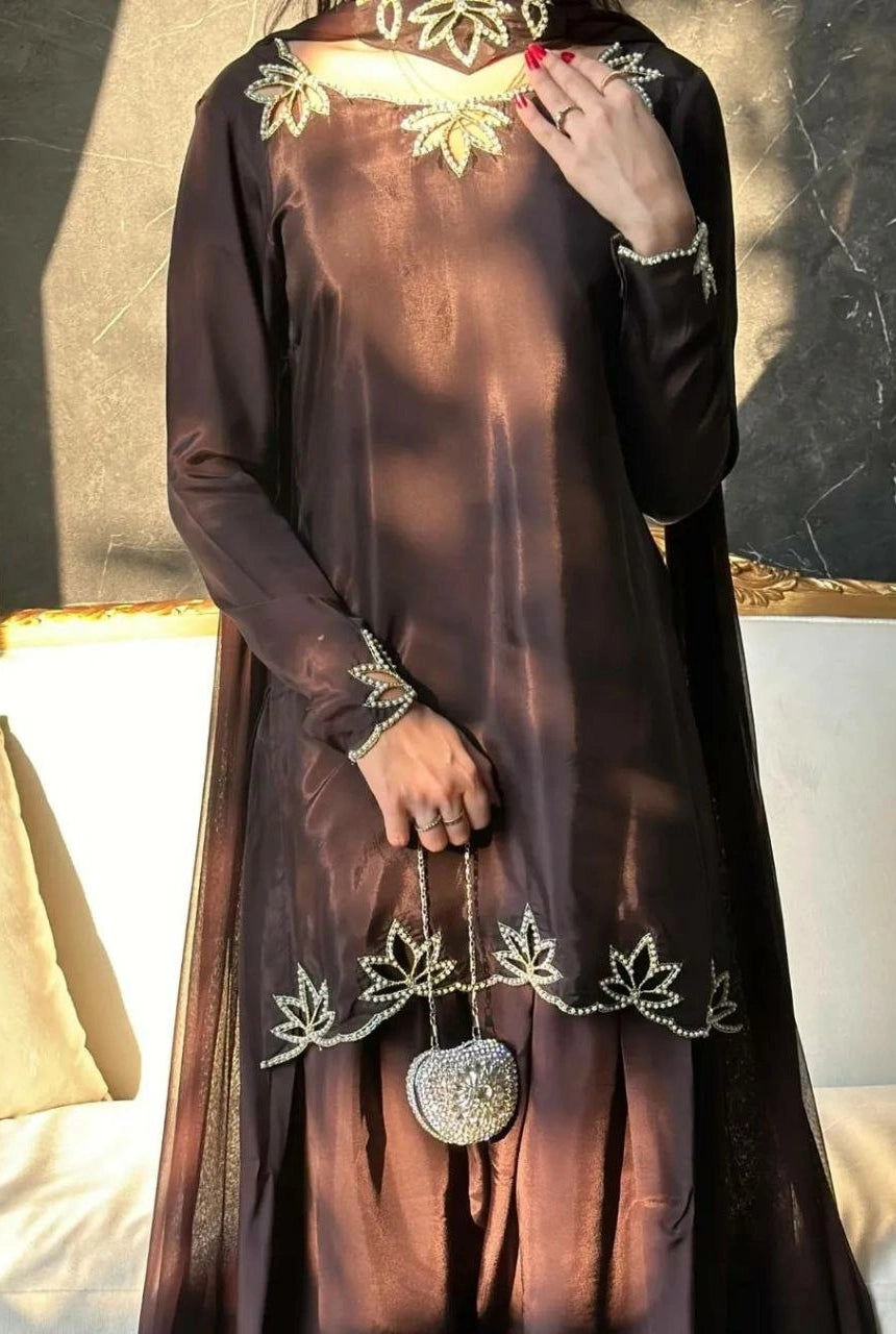 Elara Farshi Crepe Set