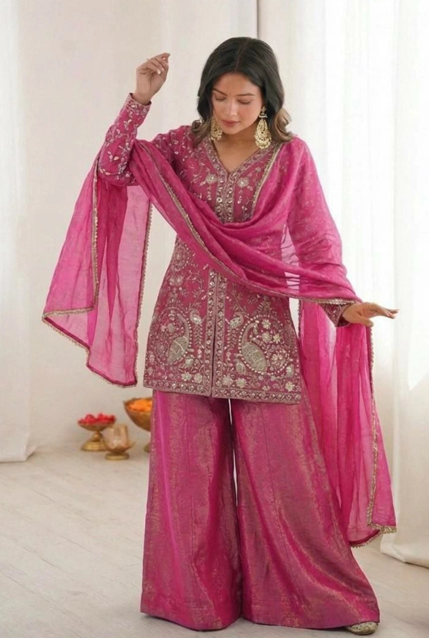 Rivaaz Silk Embroidered Set