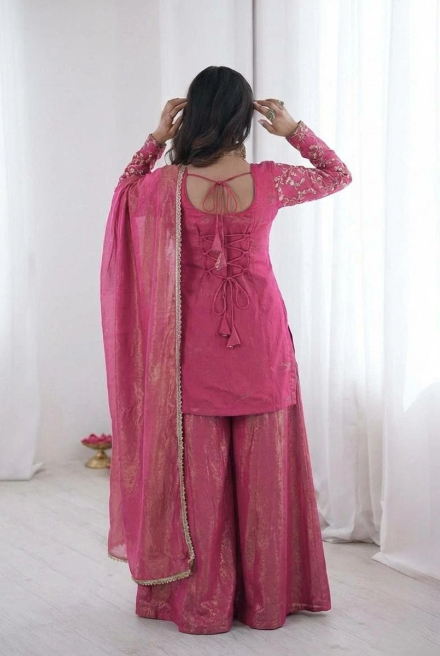 Rivaaz Silk Embroidered Set