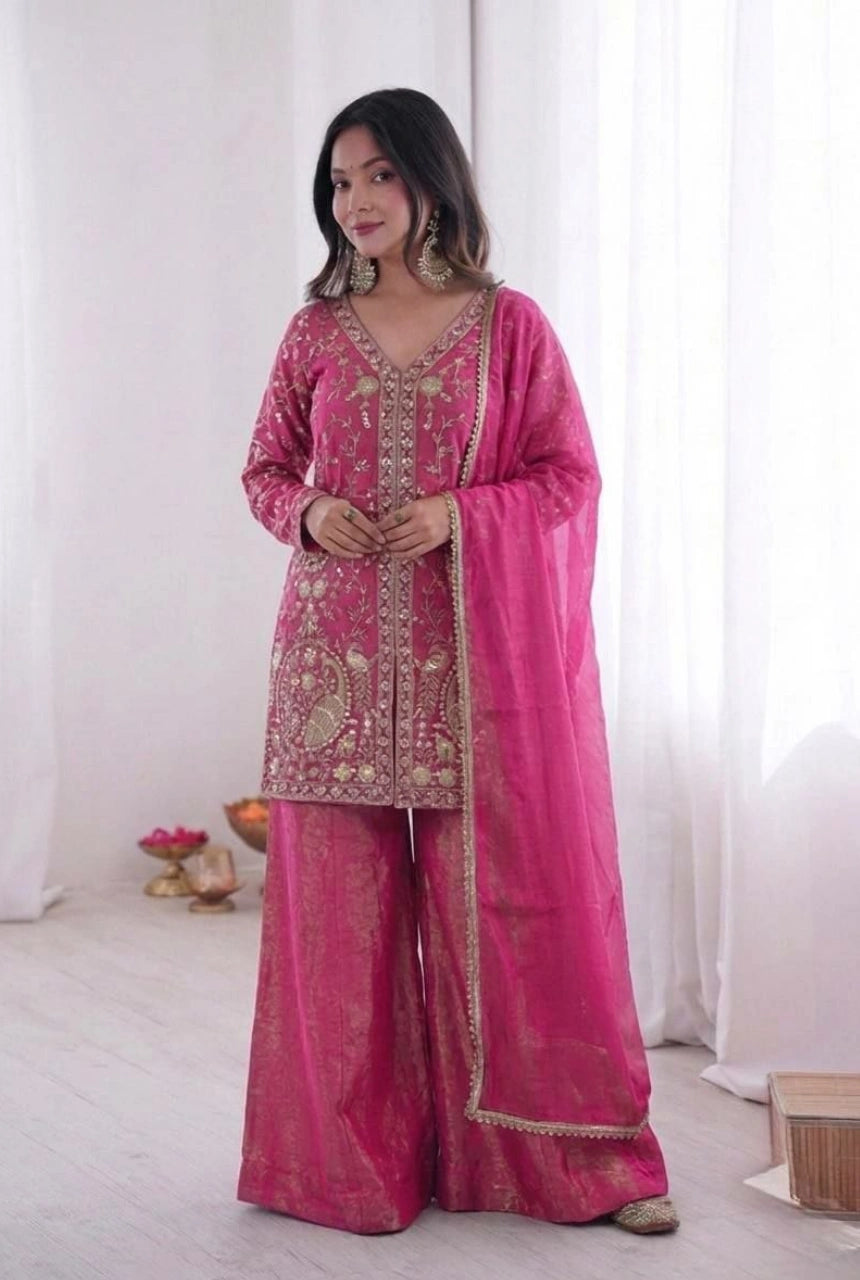 Rivaaz Silk Embroidered Set