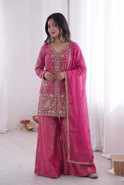 Rivaaz Silk Embroidered Set