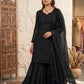 Noir Elan Sharara Set