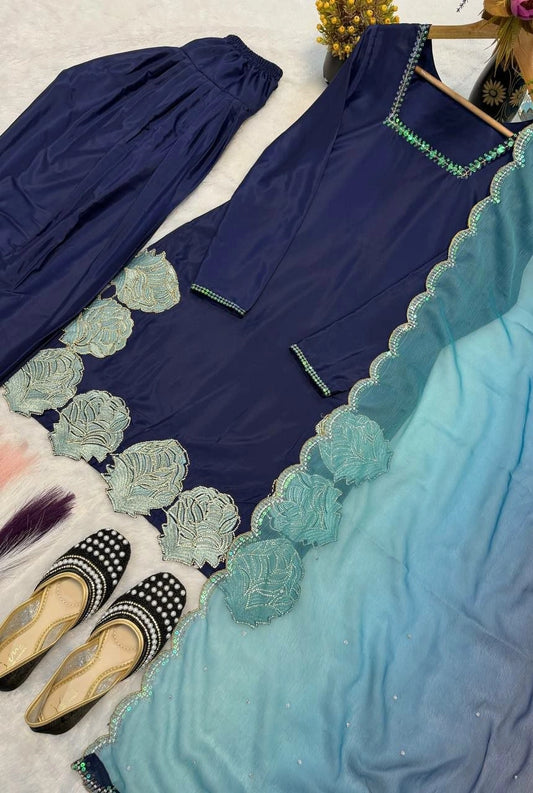Nyra Crepe Silk Farshi Set