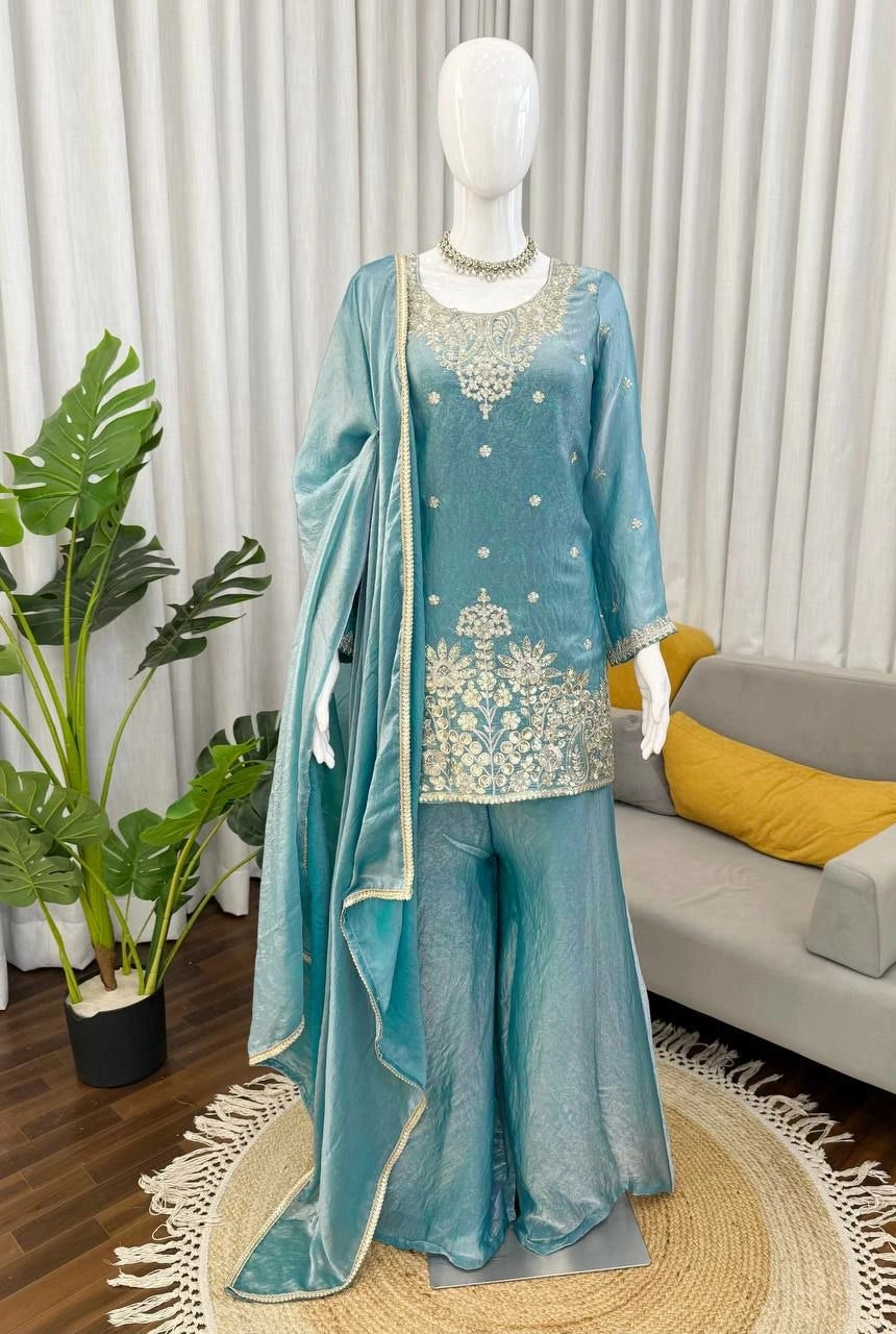 Elowen Silk Palazzo Set