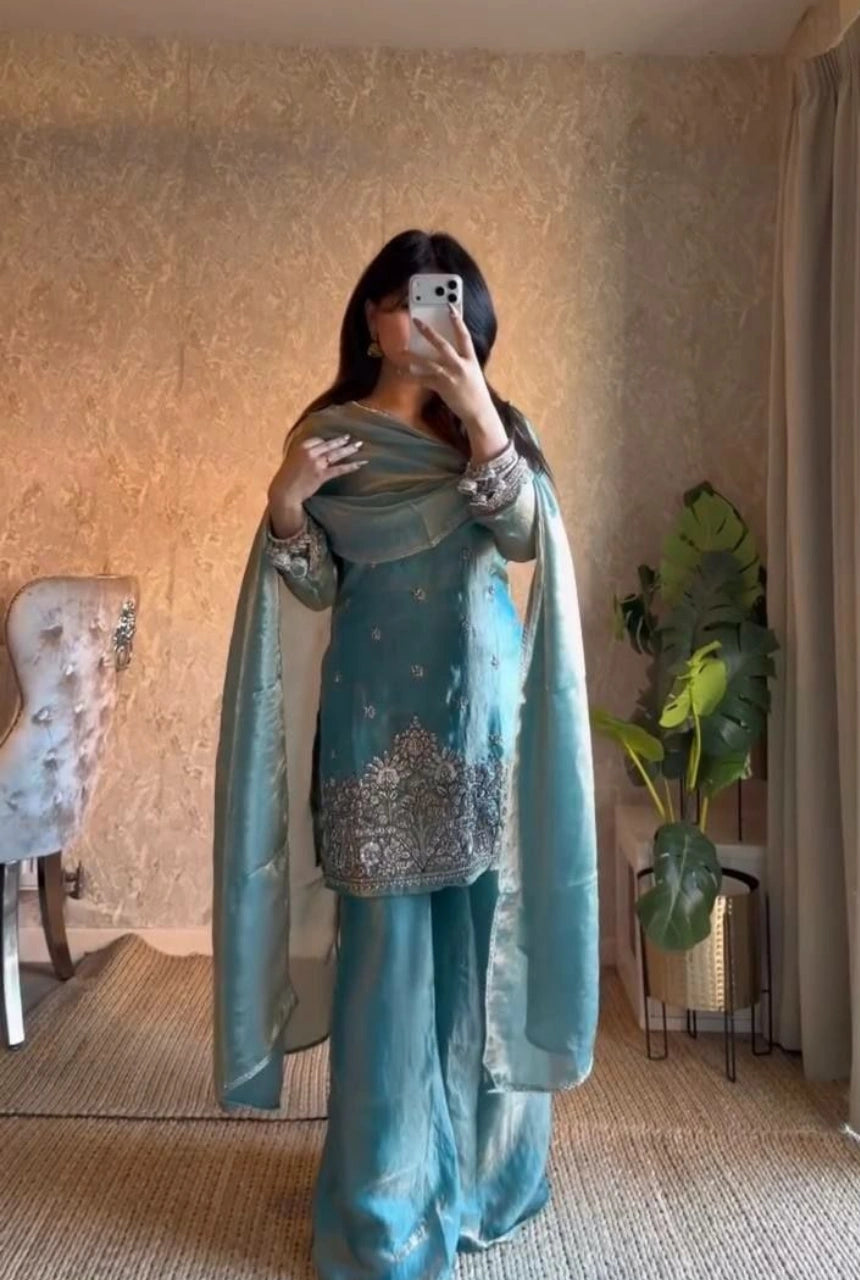 Elowen Silk Palazzo Set