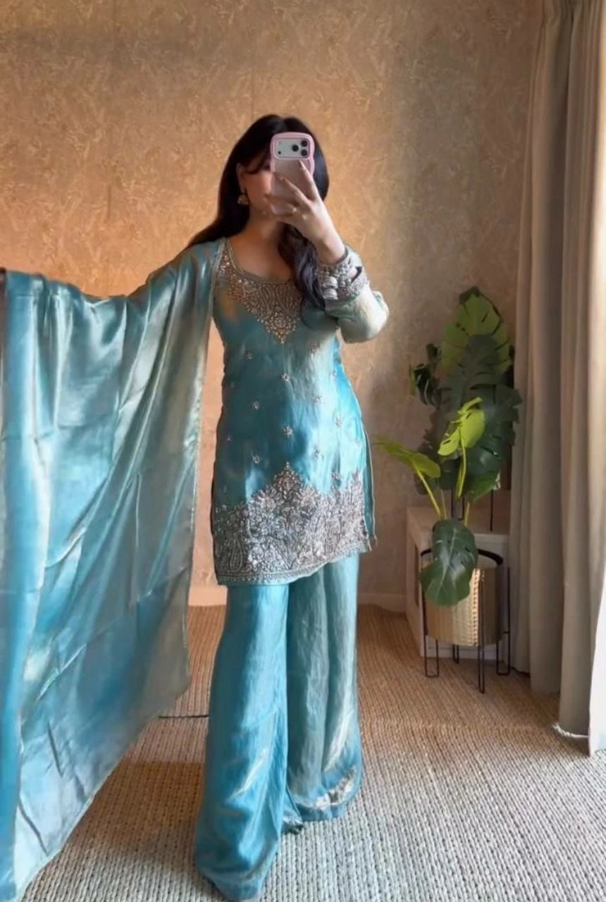 Elowen Silk Palazzo Set