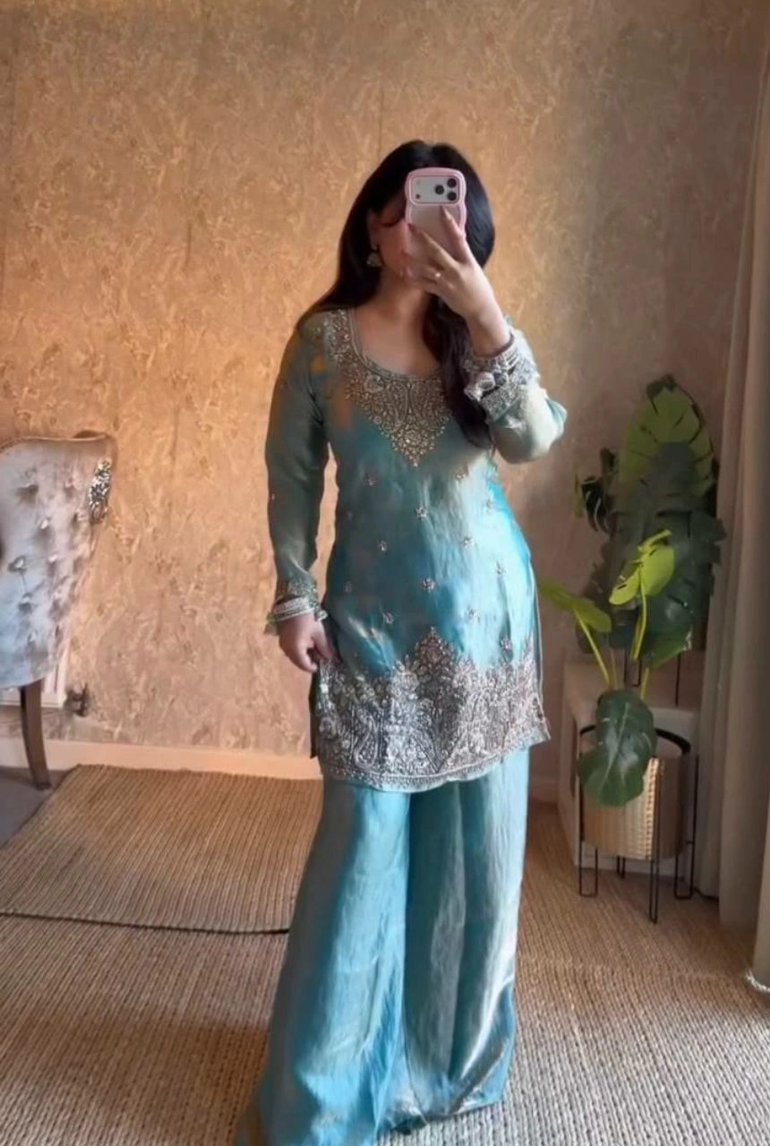 Elowen Silk Palazzo Set