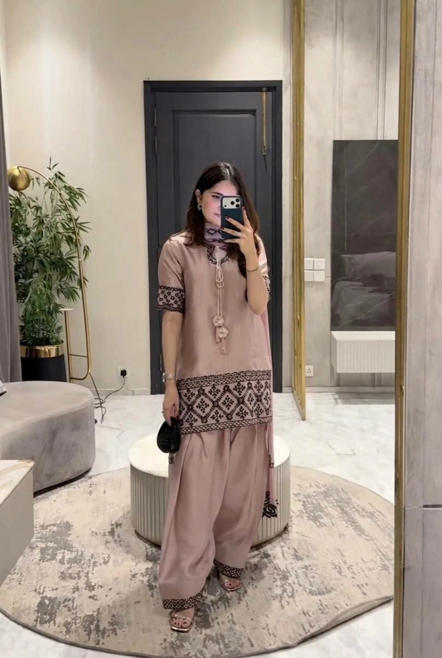 Elira Crepe Silk Farshi Set