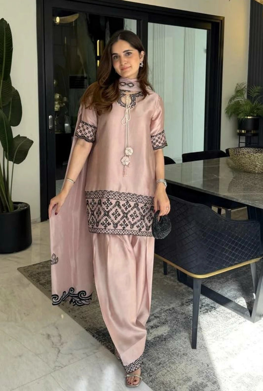 Elira Crepe Silk Farshi Set