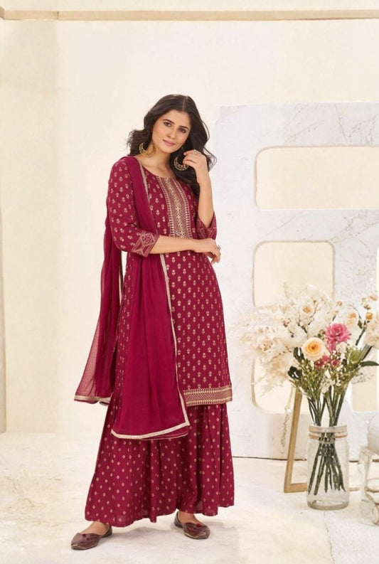 Simple Charm Rayon Kurta Set