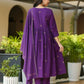 Royal Purple Rayon Suit Set